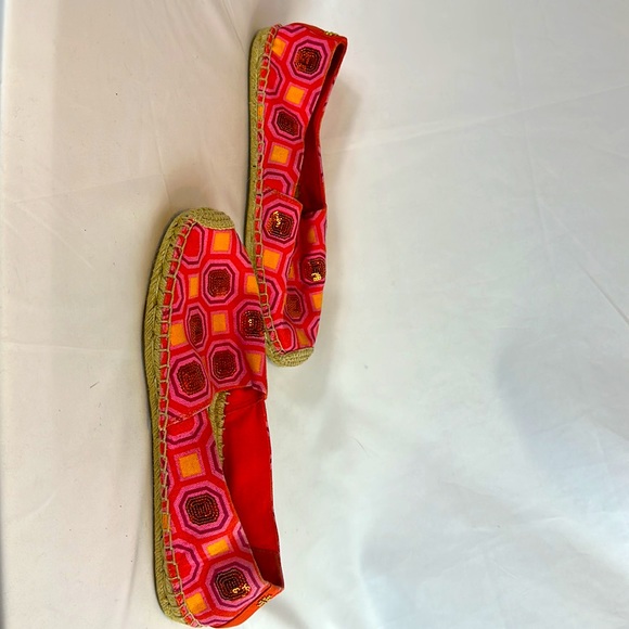 Tory Burch Size 11 Orange and Pink Esparillas - Picture 6 of 7
